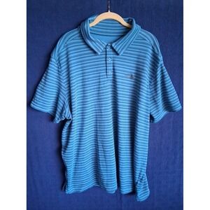 North Face Polo Mens 2XL Flashdry Golf Shirt Short Sleeve XXL Blue *Some Pilling